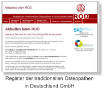 Register der traditionellen Osteopathen in Deutschland GmbH