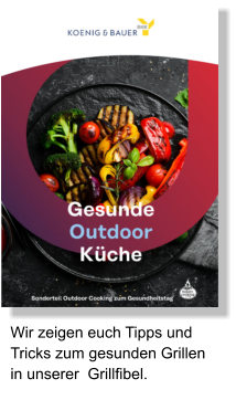 Wir zeigen euch Tipps und Tricks zum gesunden Grillen in unserer  Grillfibel.