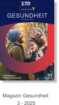 Magazin Gesundheit  3 - 2025