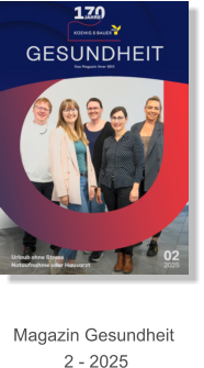 Magazin Gesundheit  2 - 2025